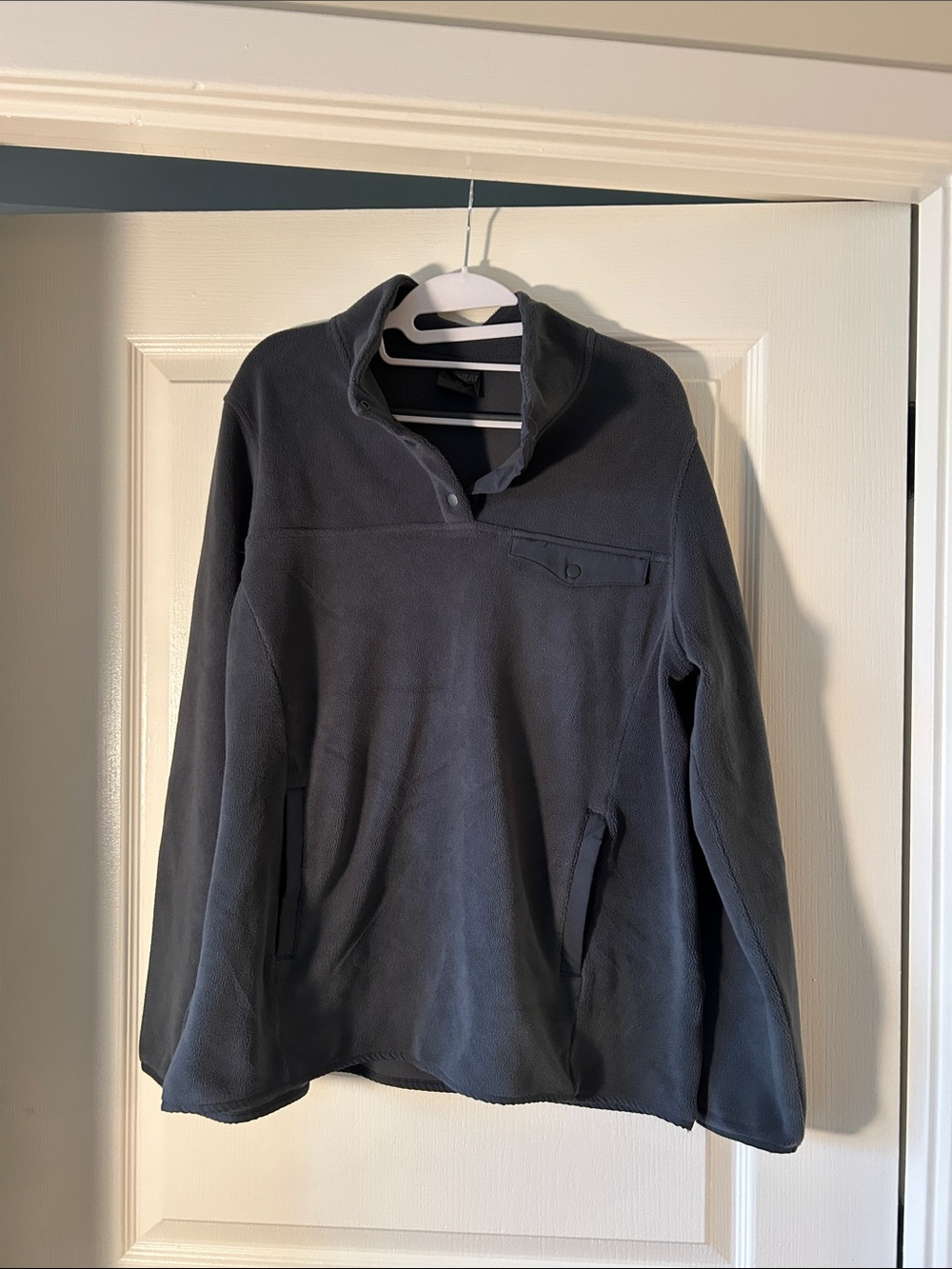 Men's Dark Gray Quarter-Snap Pullover 32 Degree Heat Fleece